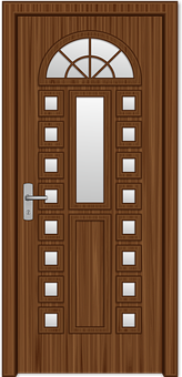 Elegant Wooden Door Design