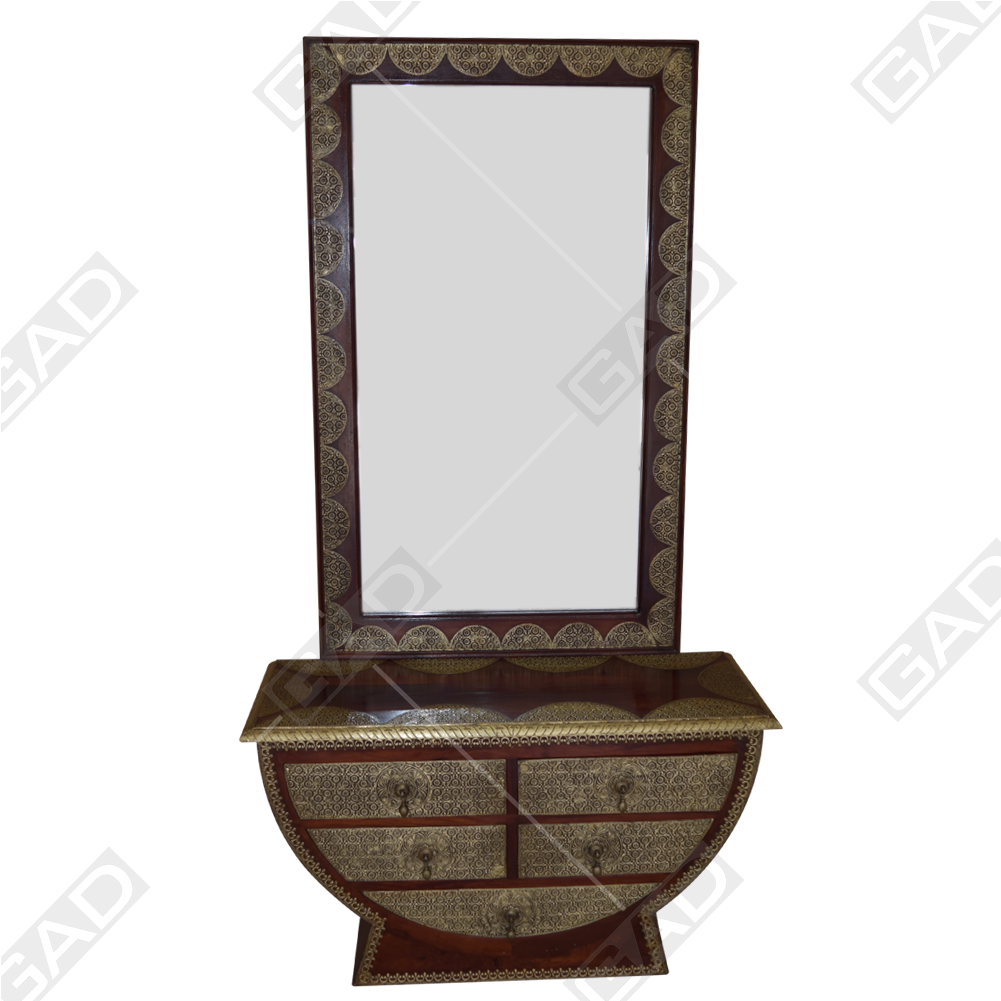 Elegant Wooden Dressing Tablewith Mirror