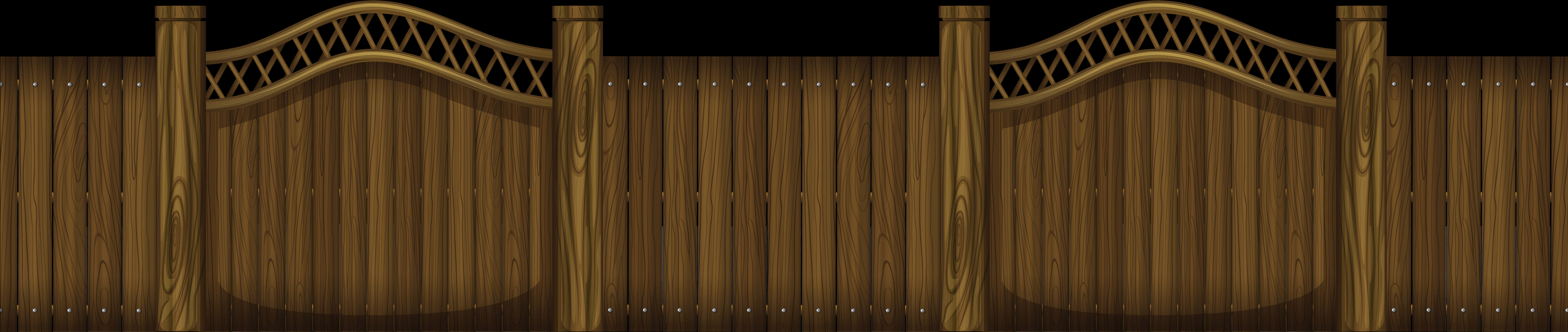 Elegant Wooden Fence Design