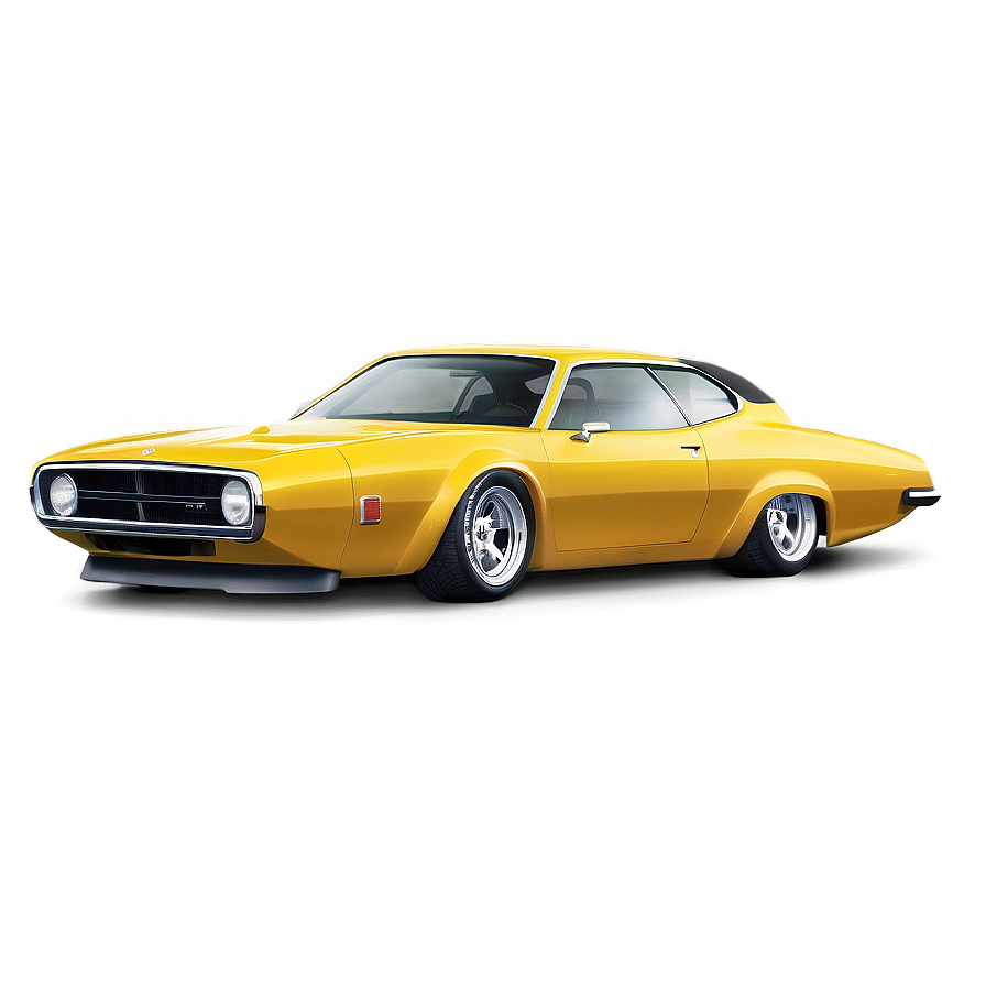 Elegant Yellow Car Png 06292024