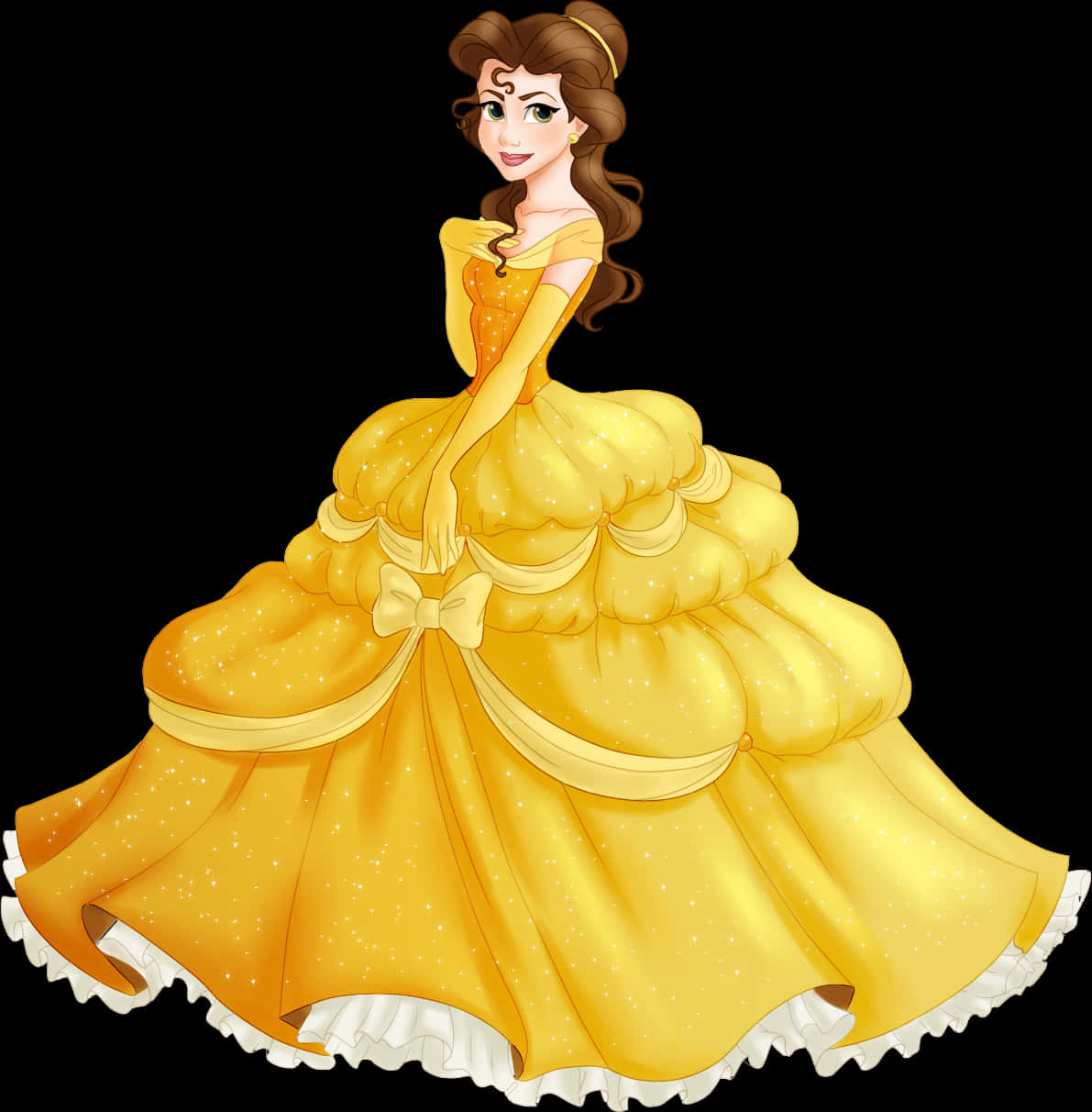 Elegant Yellow Gown Princess