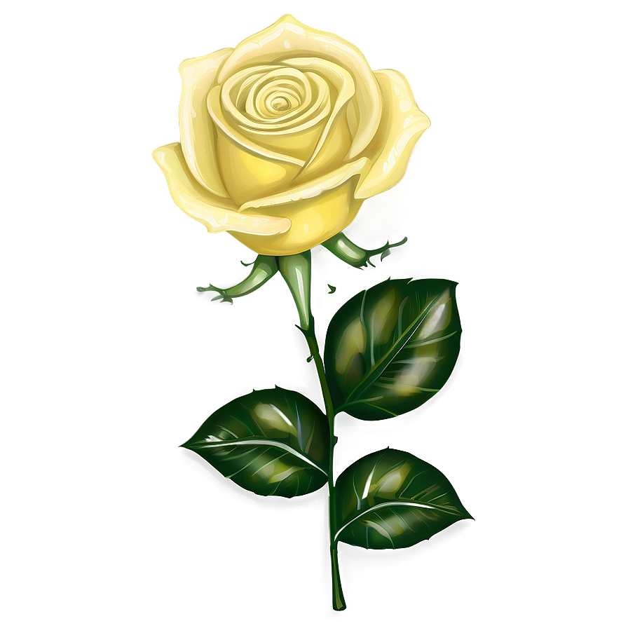 Elegant Yellow Rose Png Jml