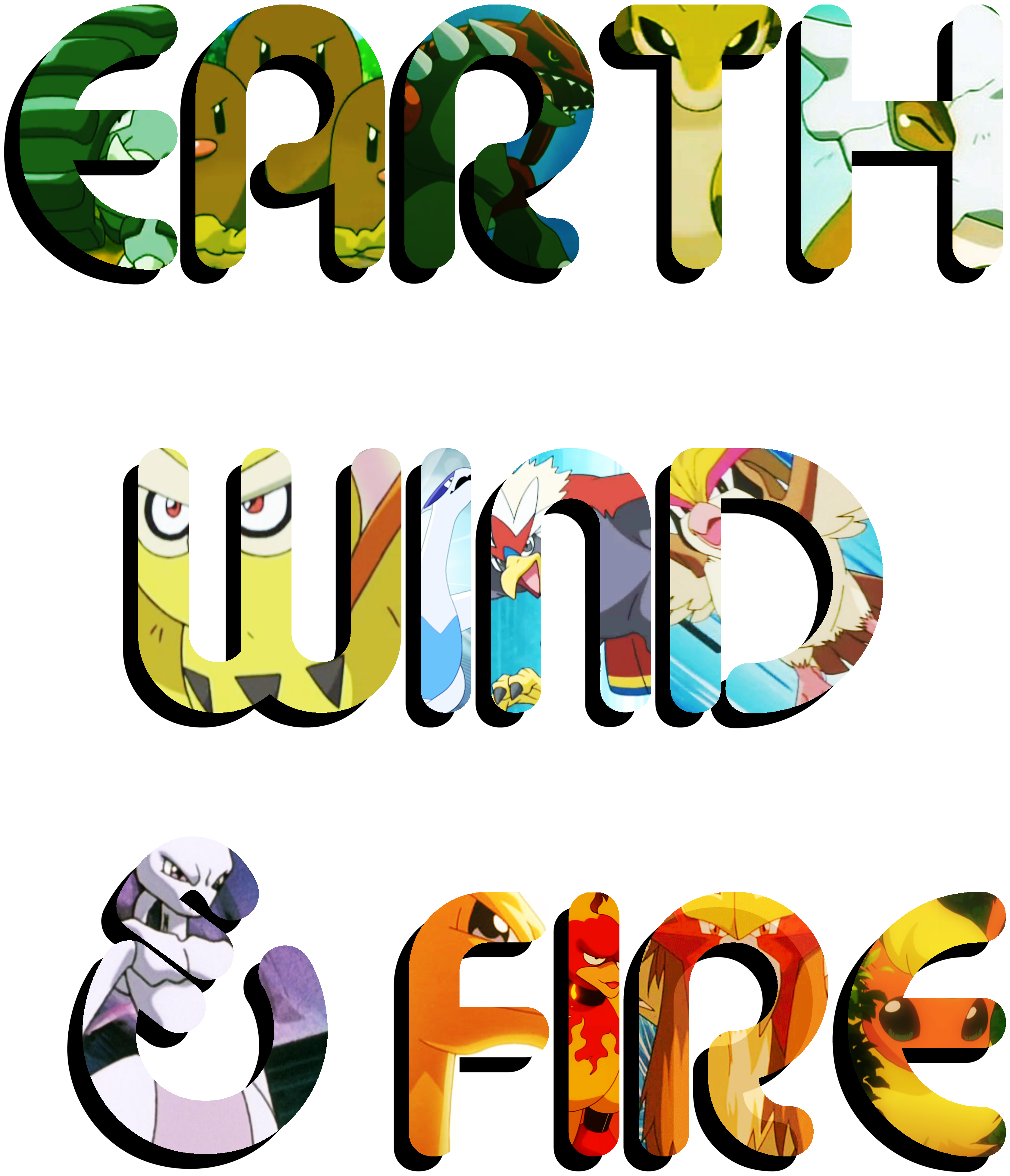 Elemental Pokemon Text Design