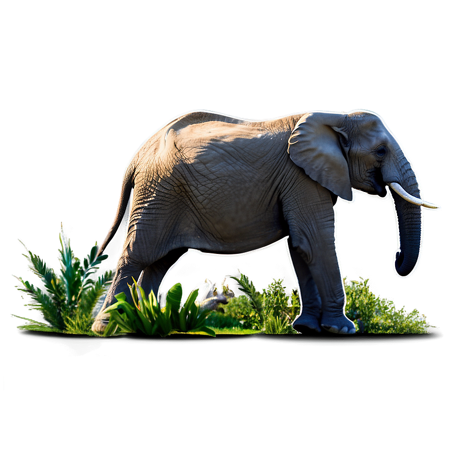 Elephant Habitat Scenery Png Mfv