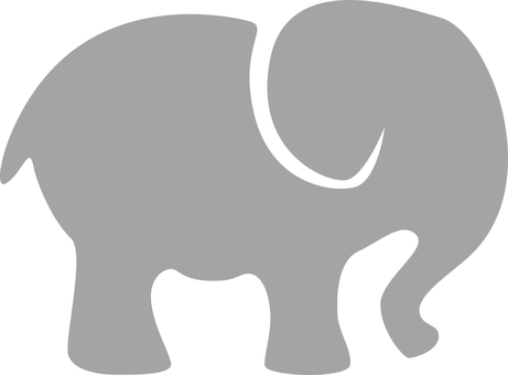 Elephant Silhouette Graphic