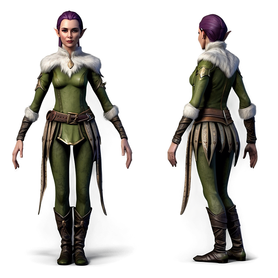 Elf Body For Game Design Png 06282024