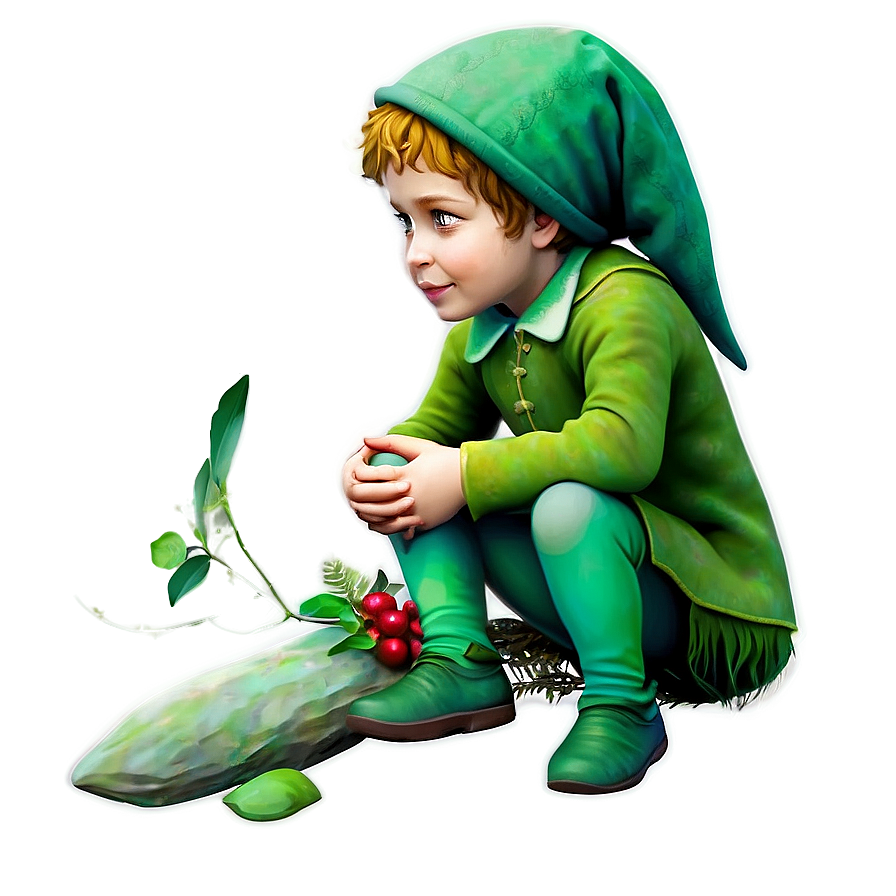 Elf Child In Forest Png 58