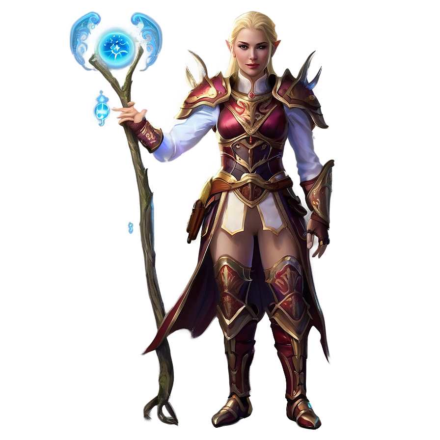 Elf Healer With Magic Png Oma