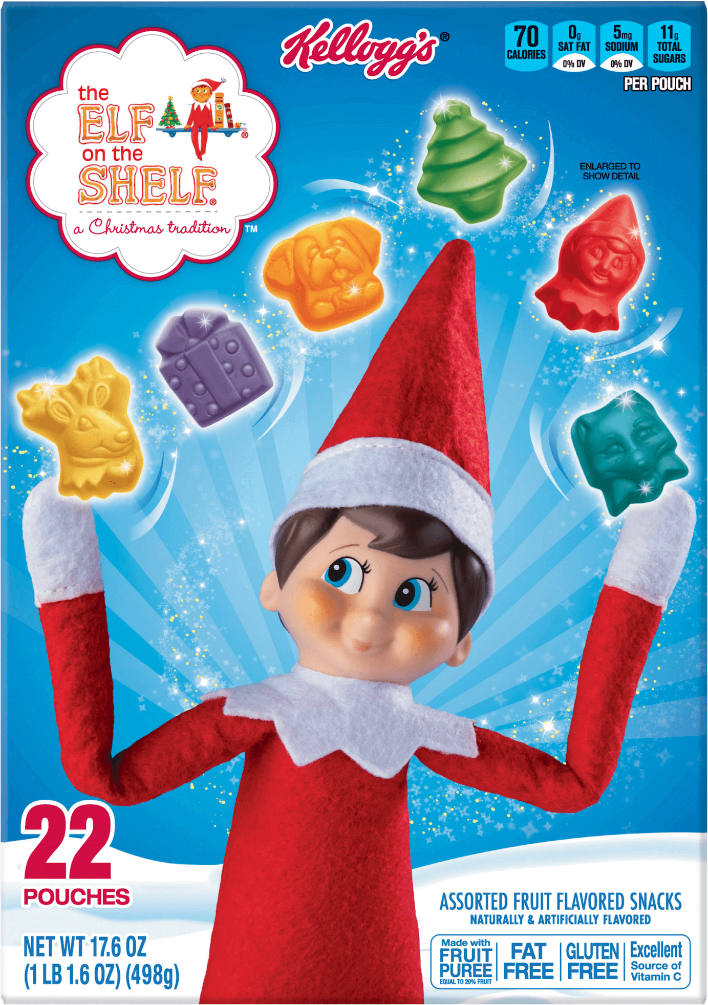 Elf On The Shelf Fruit Snacks Packaging