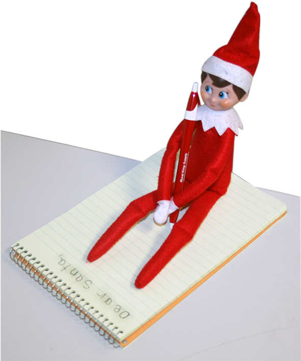 Elf On The Shelf With Notepad