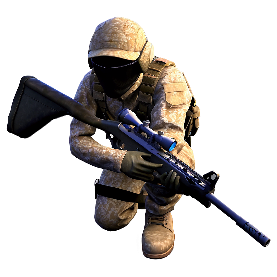 Elite Sniper Soldier Png 64