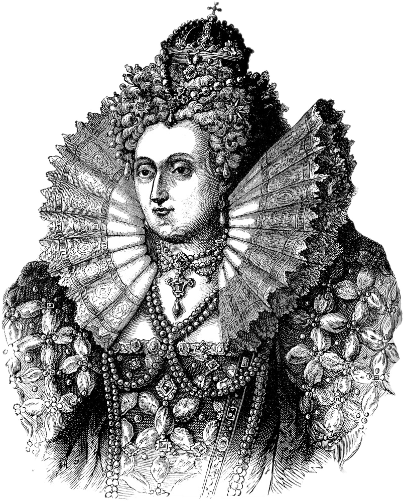 Elizabethan Era Queen Illustration