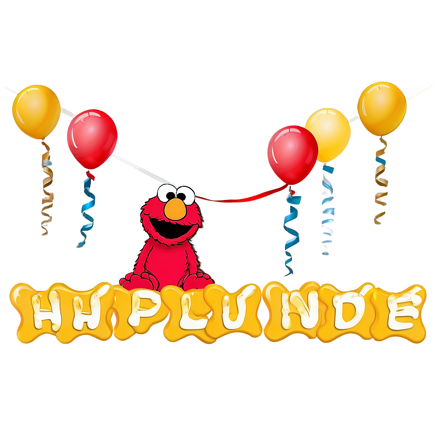 Elmo Birthday Banner Design Png 80