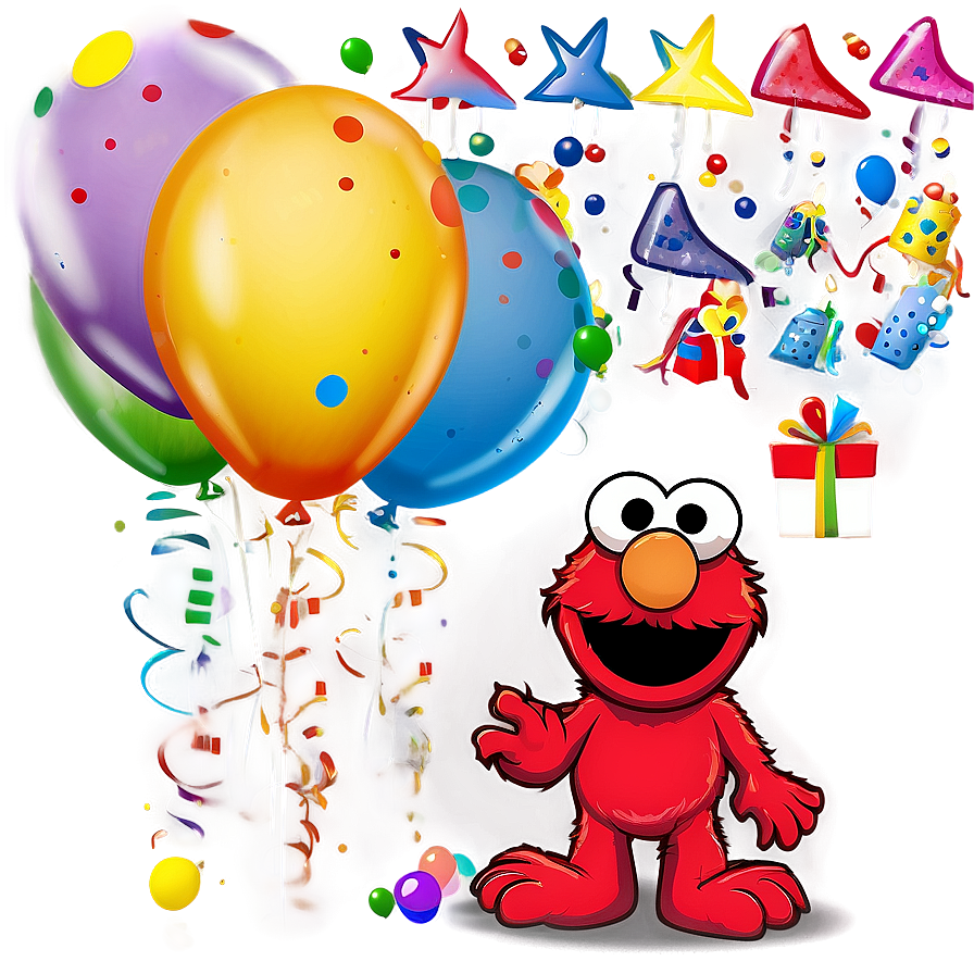 Elmo Birthday Celebration Png Lwn