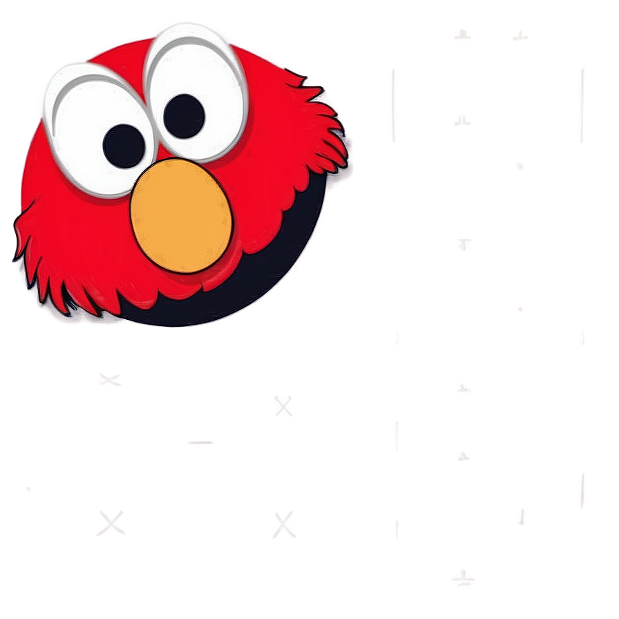 Elmo Face Close-up Png Ecu