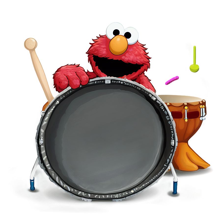 Elmo Playing Drum Png Sbe