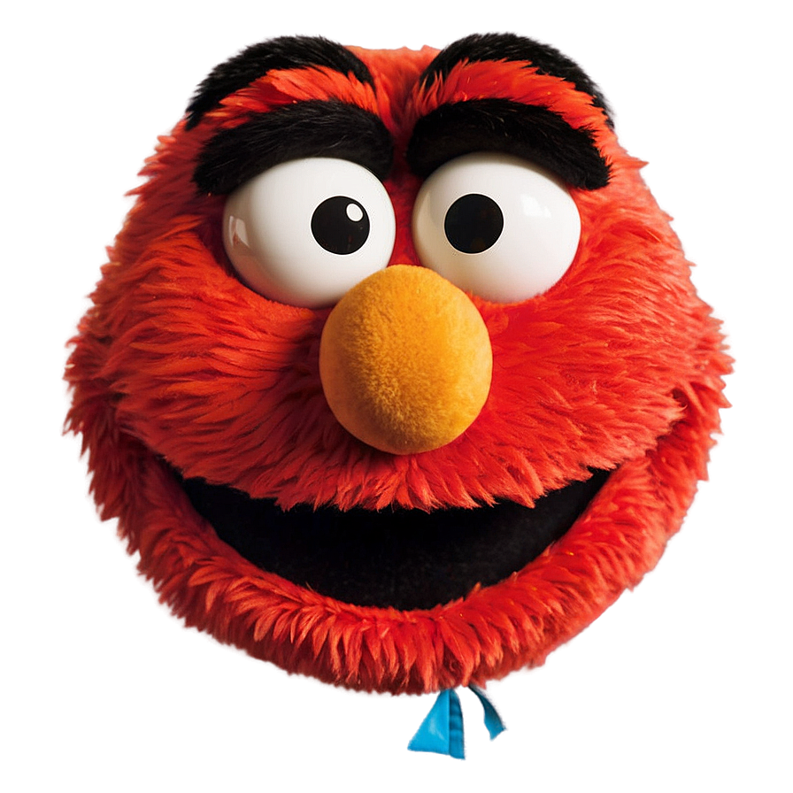 Elmo's Iconic Face Clipart Png 06212024