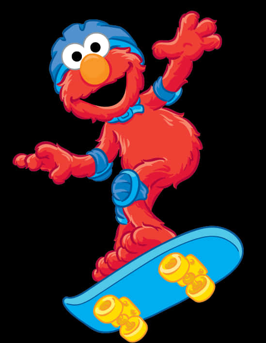 Elmo Skateboarding Fun