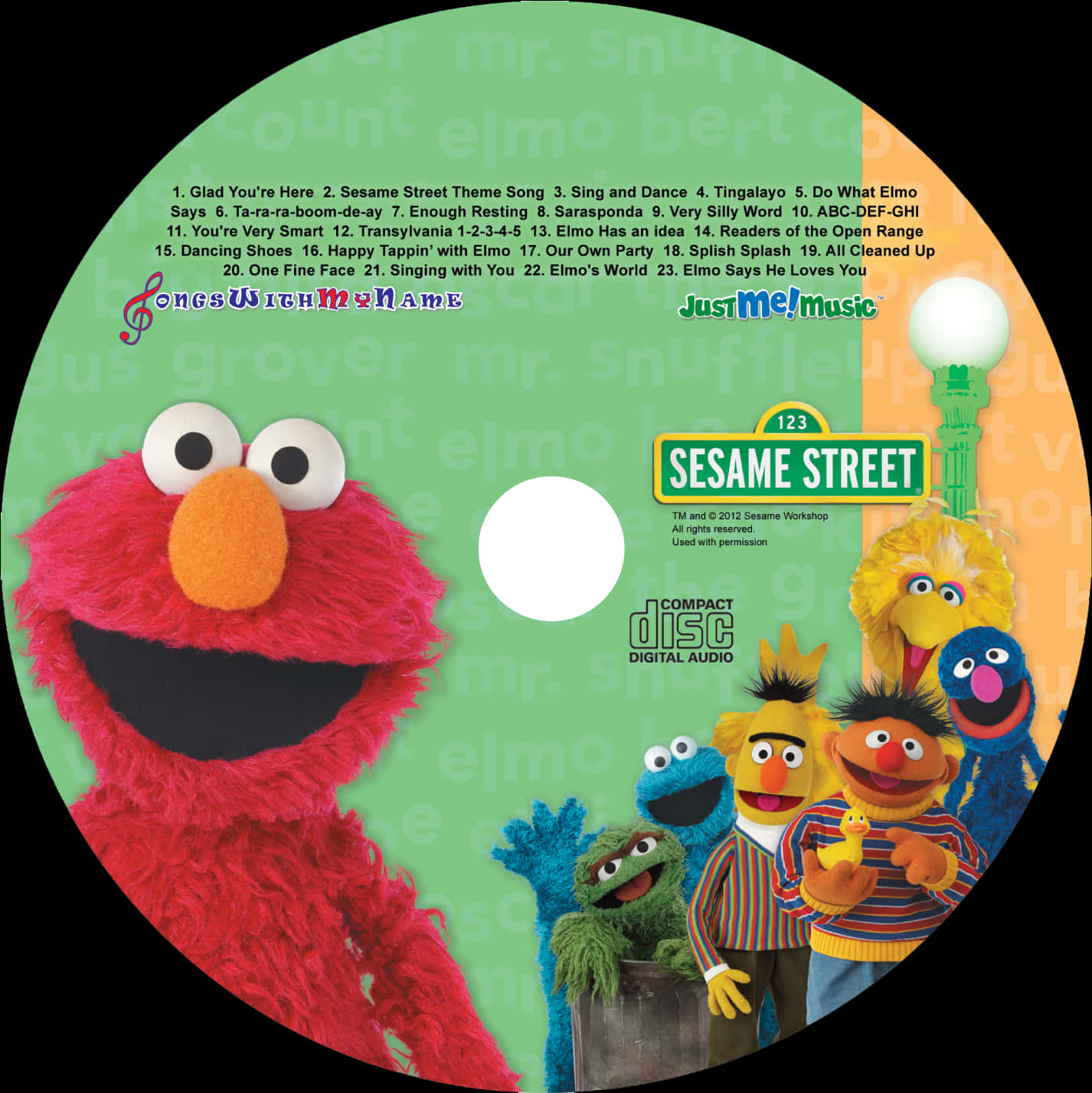 Elmoand Friends Sesame Street C D Cover