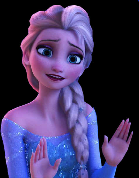 Elsa Frozen Character Portrait