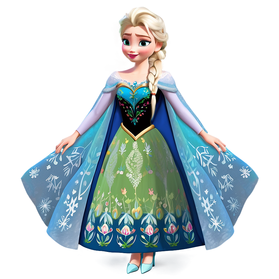 Elsa Frozen Coronation Dress Png Qye