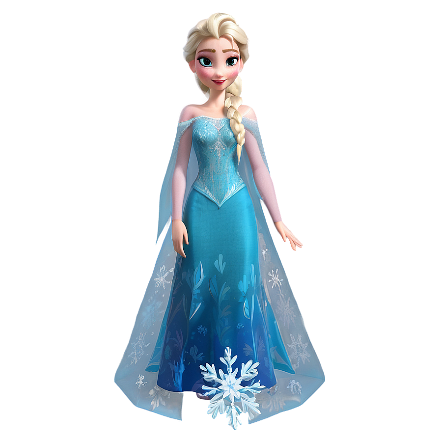 Elsa Frozen Ice Dress Png 05032024