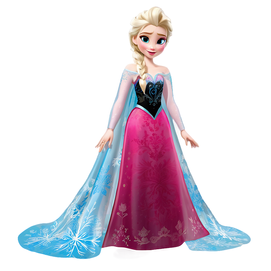 Elsa Ice Gown Transformation Png 05212024