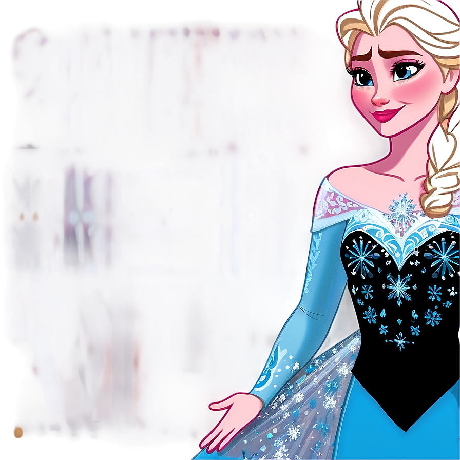 Elsa's Ice Dress Frozen Png 06272024