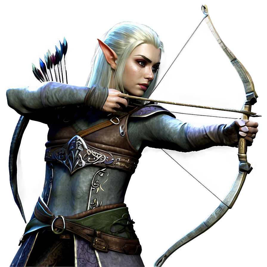 Elven Rogue Archer Png Brf