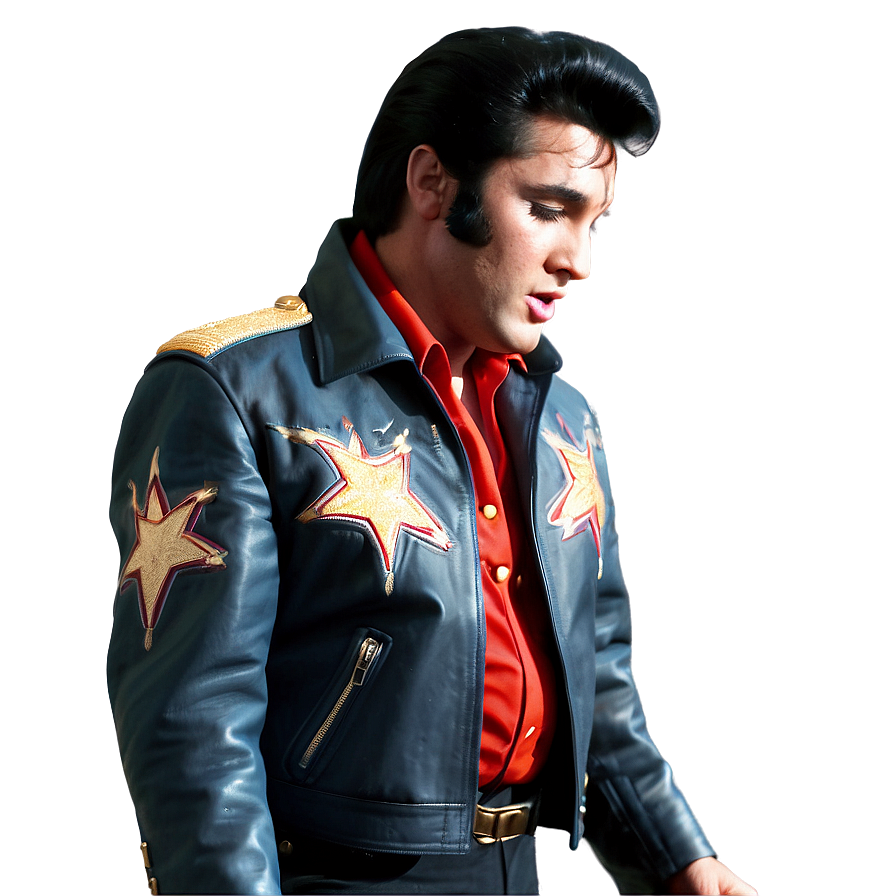 Elvis Presley Leather Jacket Png Fri