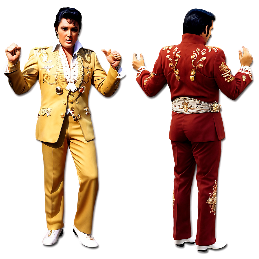 Elvis Presley's Gold Suit Png 06112024