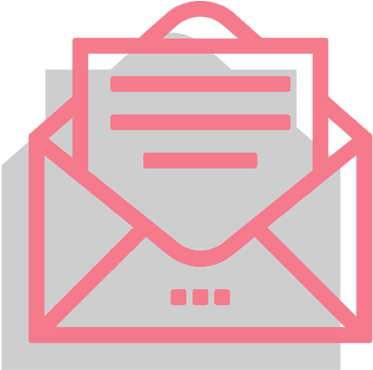 Email Icon Pink Outline