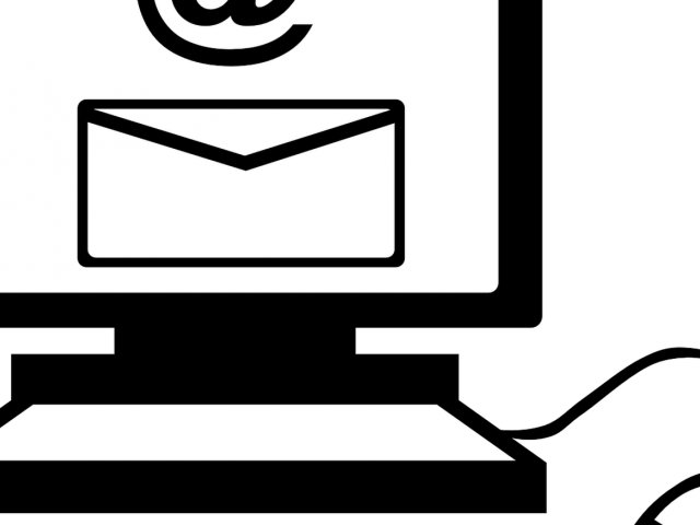 Email Icon Whiteon Monitor