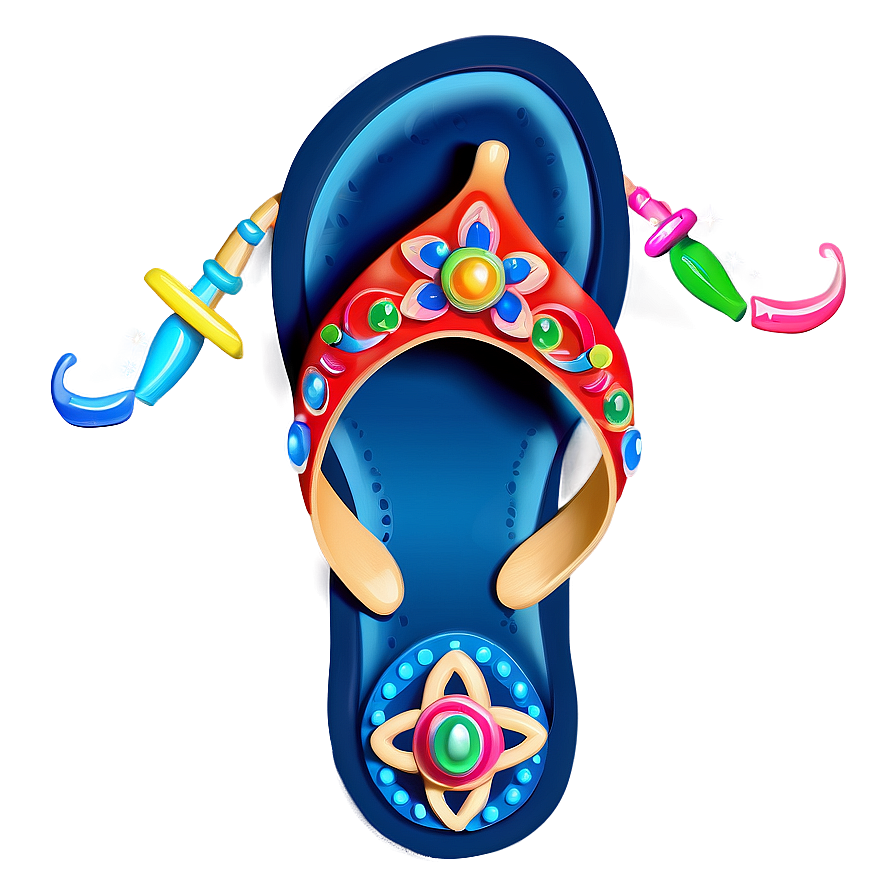 Embellished Chancla Graphic Png Moa65