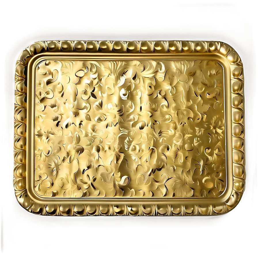 Embossed Gold Plate Png Dgn