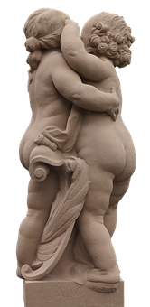 Embracing Angel Sculpture