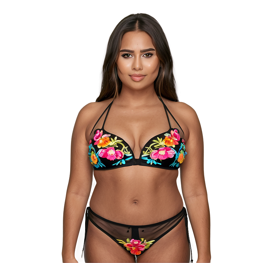 Embroidered Bikini Top Png 06132024