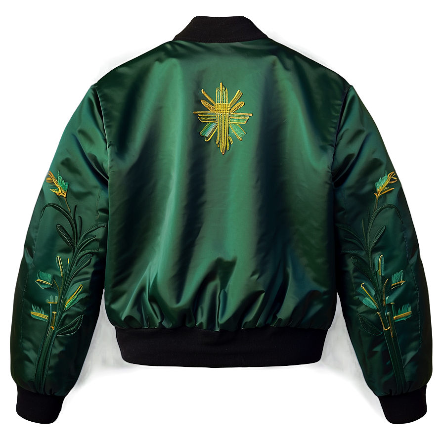 Embroidered Bomber Jacket Detailed Png 81