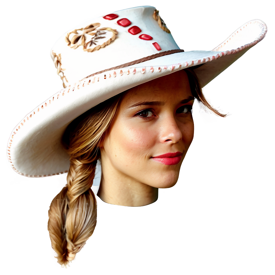 Embroidered Cowgirl Hat Png 74