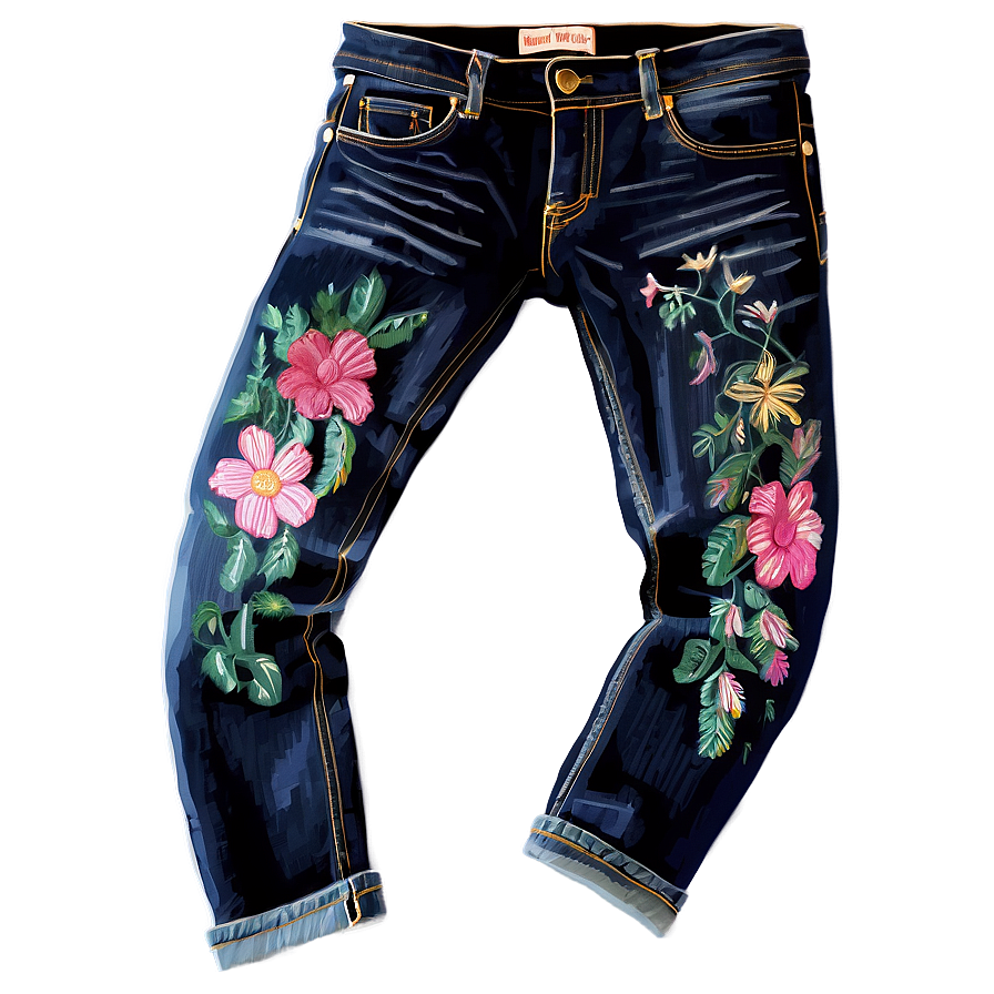 Embroidered Jean Png 65