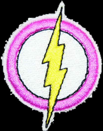 Embroidered Lightning Bolt Patch