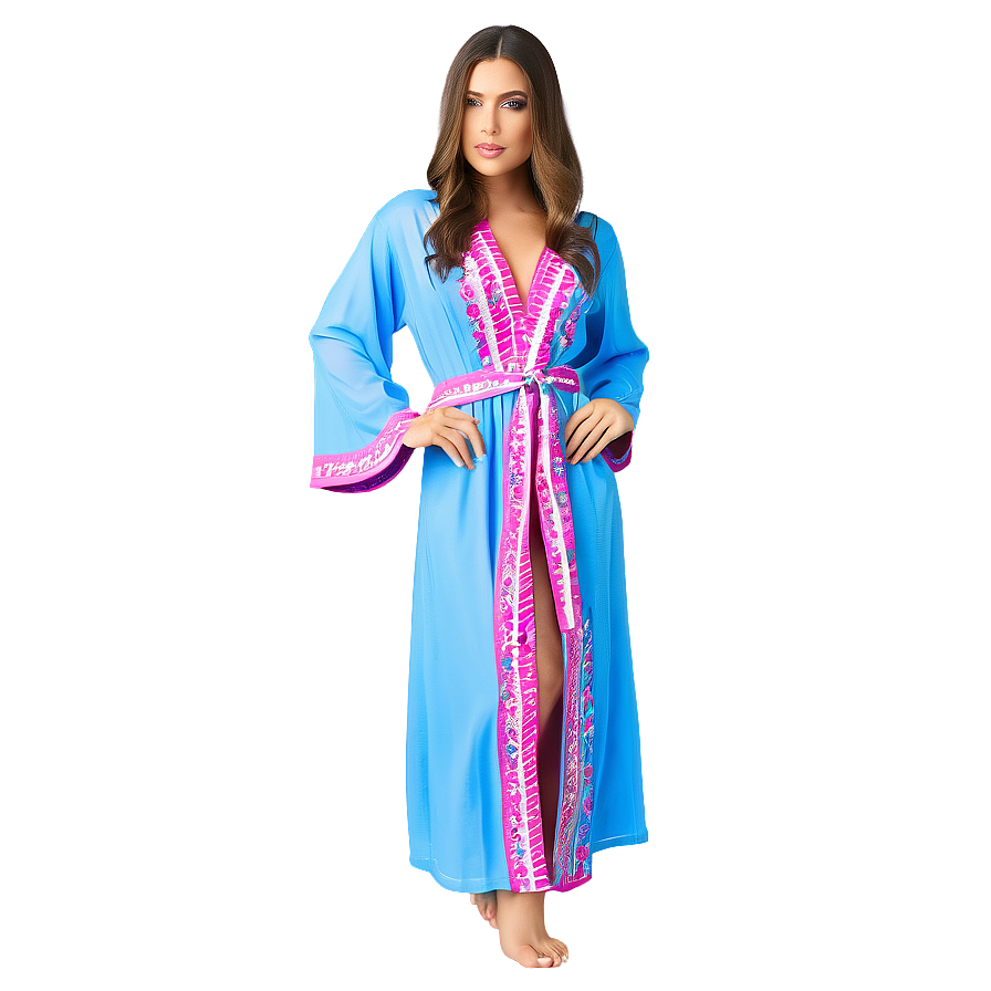 Embroidered Maxi Robe Png 06132024