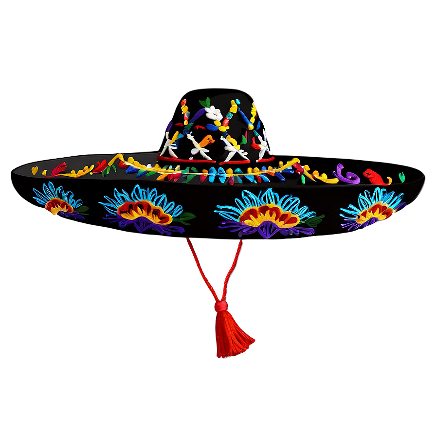 Embroidered Mexican Hat Png Ady53