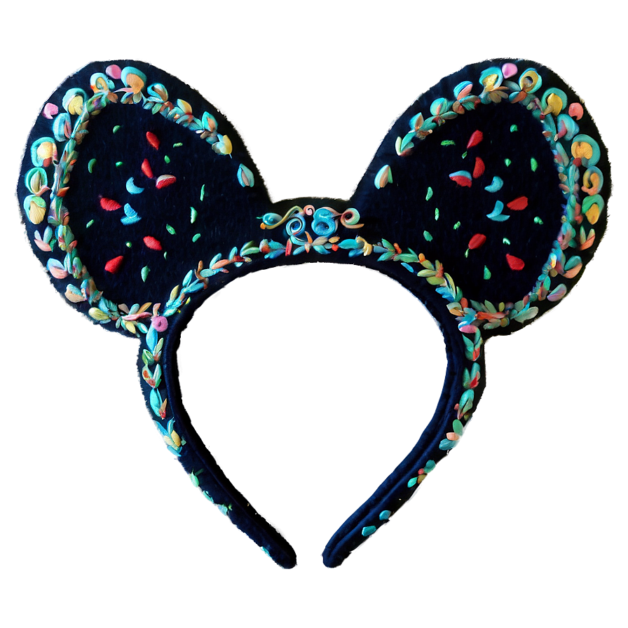 Embroidered Mouse Ears Png Rlc Image