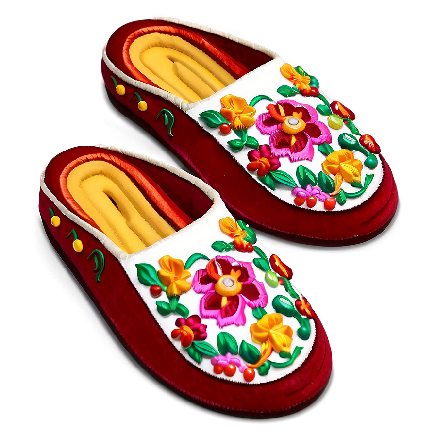 Embroidered Slippers Png 06202024