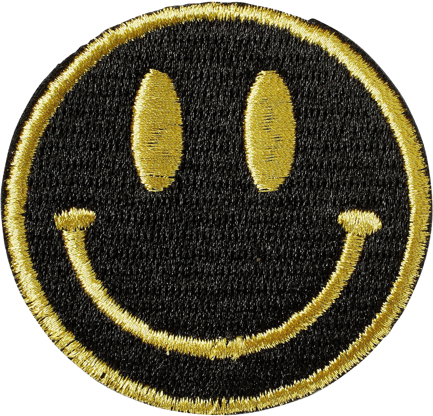 Embroidered Smiley Face Patch