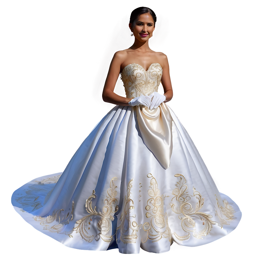 Embroidered Wedding Dresses Png 06262024