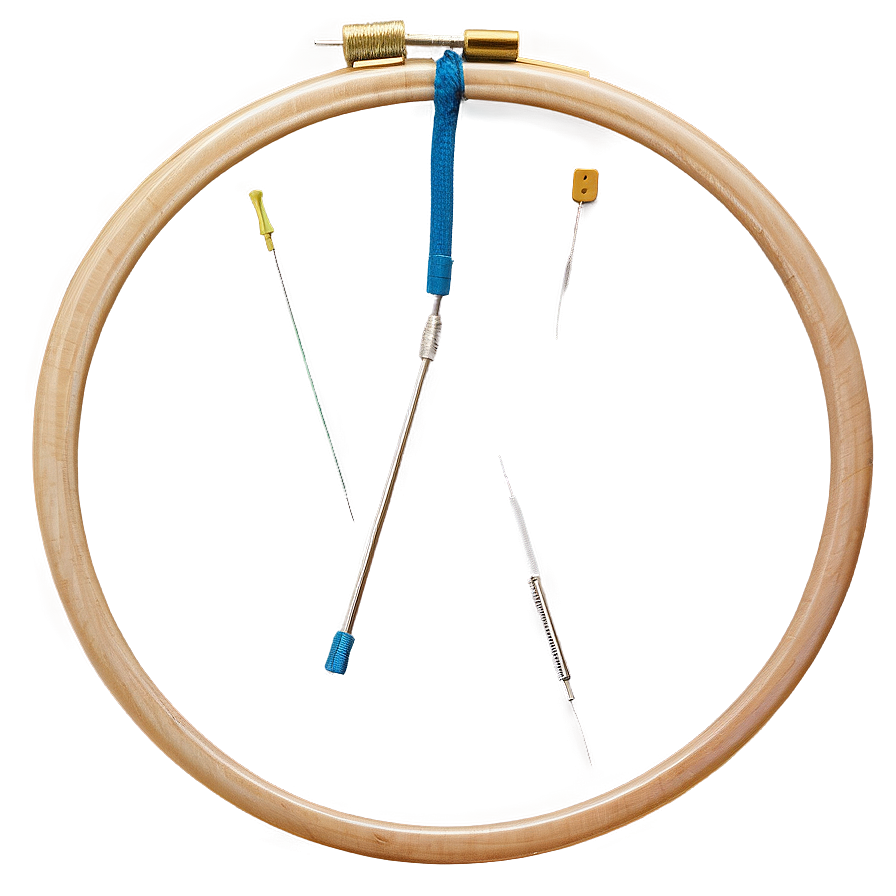 Embroidery Hoop Needle Png Dwl95