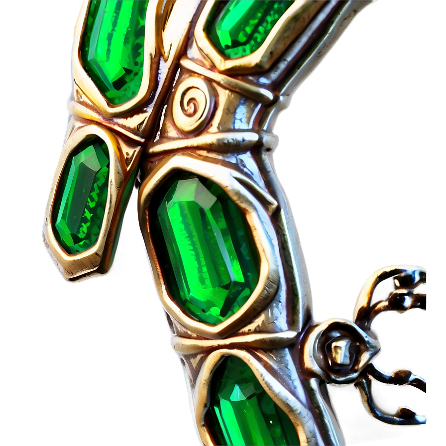 Emerald Encrusted Sword Png 06122024