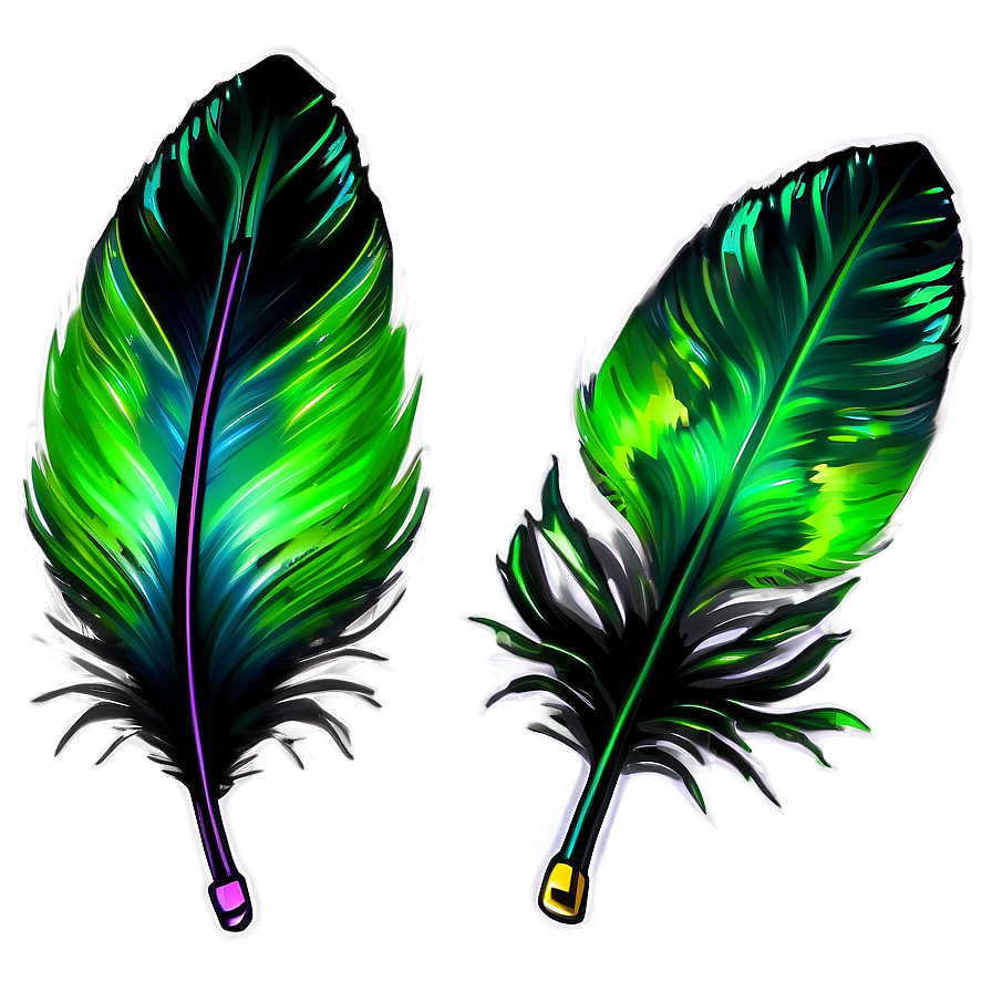 Emerald Feather Plume Png Jjg21